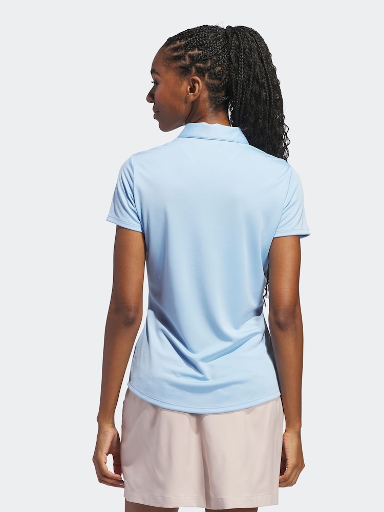 adidas Golf Womens Solid Short Sleeve Polo Shirt - Image 2 of 4