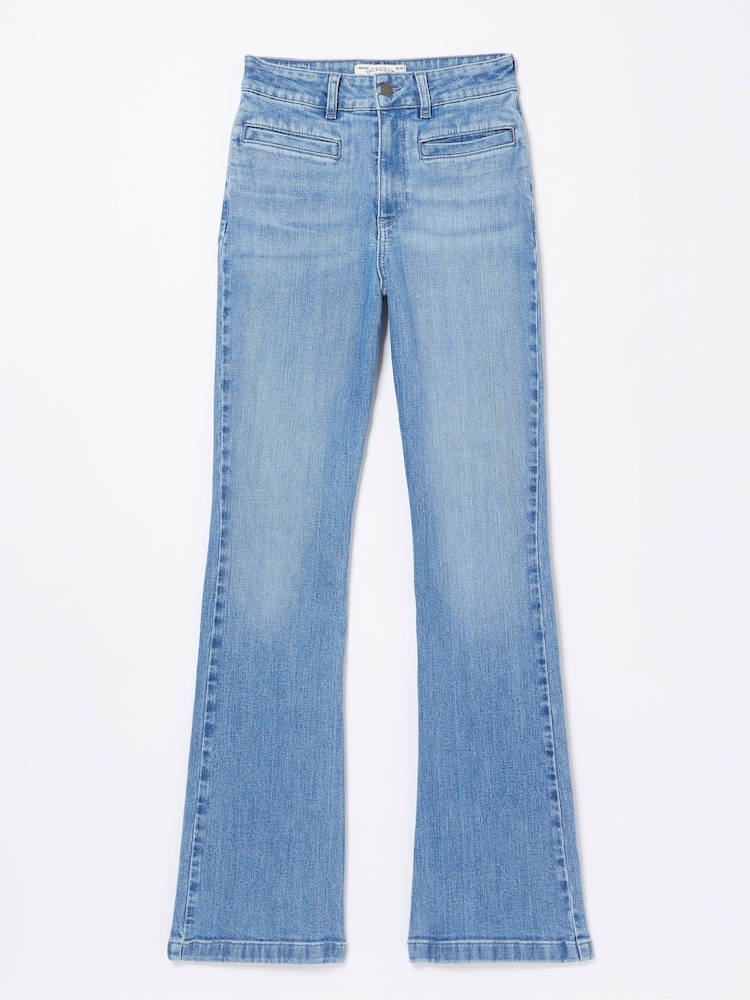 FatFace Blue Fly Flare Jeans - Image 6 of 6