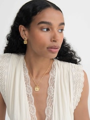 Osmanska händer Sapphire CZ vaxtätning roterande halsband - Bild 1 av 9