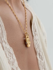 Osmanska händer Sapphire CZ vaxtätning roterande halsband - Bild 2 av 9