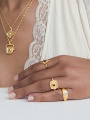 Osmanska händer Sapphire CZ vaxtätning roterande halsband - Bild 3 av 9