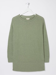 FatFace Green Tunic Jumper - Image 4 of 4