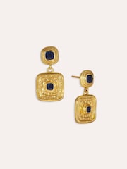 Osmanska händer Sapphire CZ Wax Seal Drop Örhängen - Bild 3 av 5