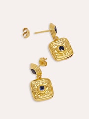 Osmanska händer Sapphire CZ Wax Seal Drop Örhängen - Bild 5 av 5