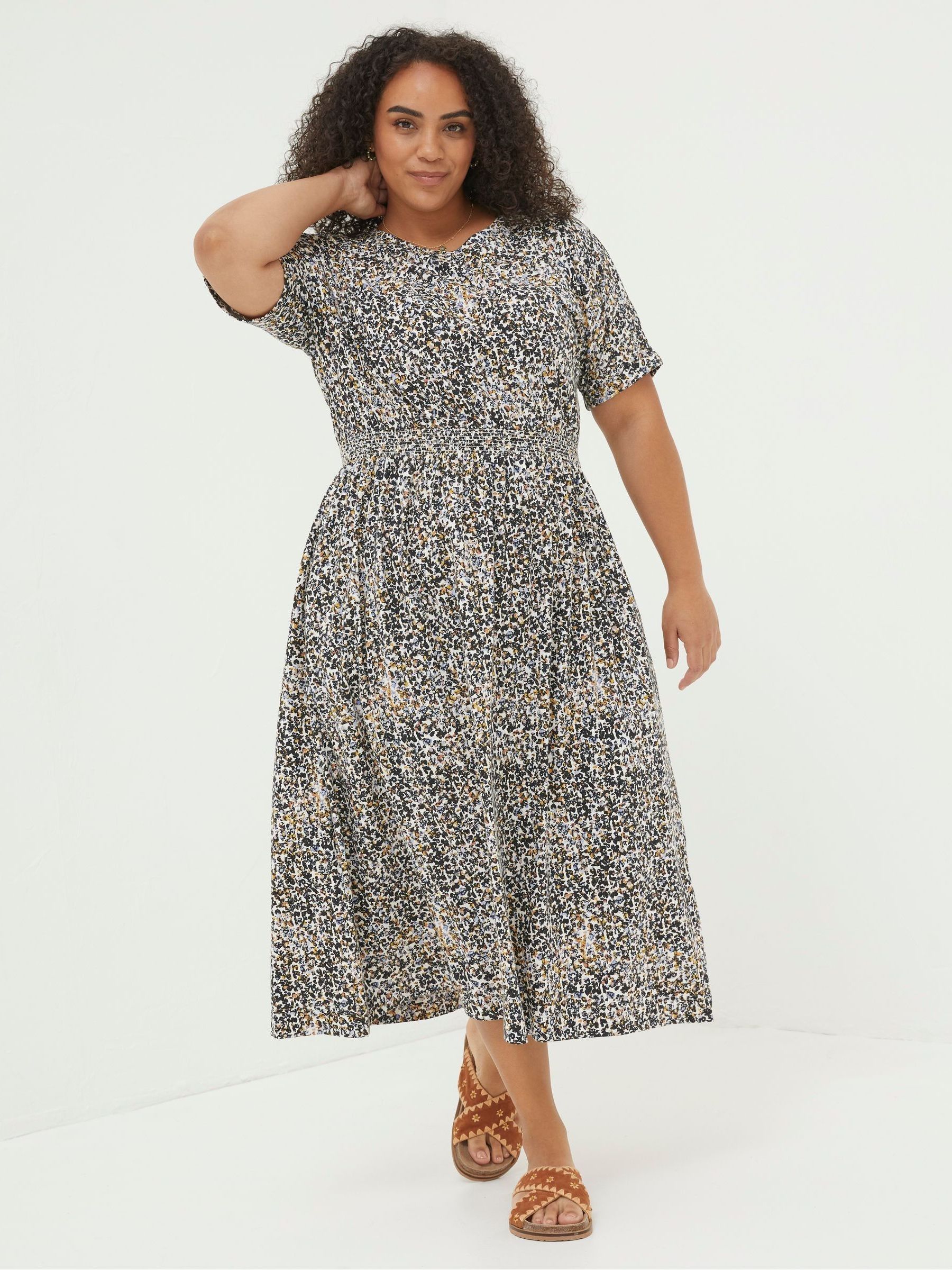 EX Fat Face Berry Pink Nieve Nordic Jersey Dress 8L 10R 10L 16R 18R 18L RRP £56