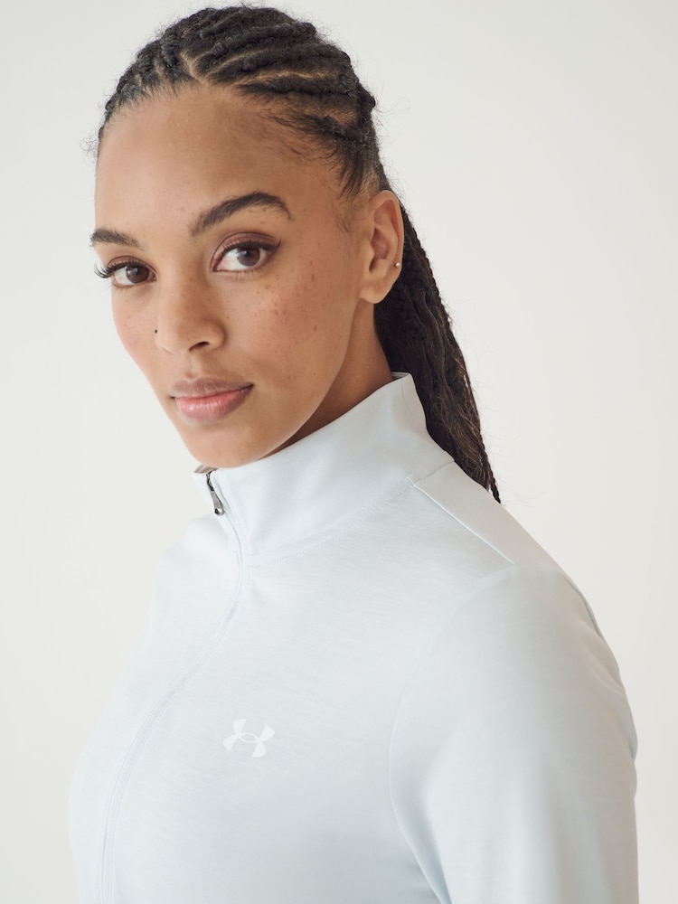 Under Armour Grey Tech Twist 1/2 Zip Sweat Top - Image 4 of 7