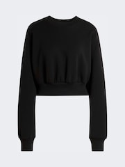 adidas Black Soft Lux Loose Sweatshirt - Image 6 of 6
