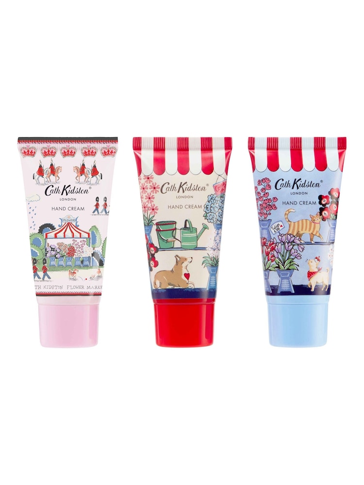 Cath Kidston The Flower Market Hand Cream Trio - Image 1 of 2 Cath Kidston The Flower Market Hand Cream Trio - Image 1 of 2