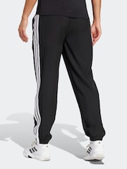 adidas Black Train Essentials 3-Stripes Woven Joggers - Image 2 of 6