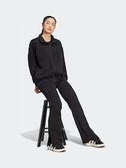 adidas Black Soft Lux Flared Tracksuit Bottoms - Image 3 of 7
