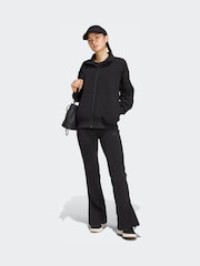 adidas Black Soft Lux Flared Tracksuit Bottoms - Image 4 of 7