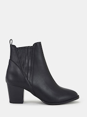 Novo Black Regular Fit Devan Block Heel Chelsea Boots - Image 2 of 4