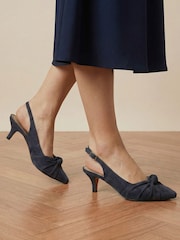 Sandalias de cuero con lazo decorativo y tira trasera Zie de Jones Bootmaker - Imagen 1 de 6