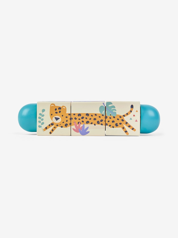 JoJo Maman Bébé Safari Wooden Twist Blocks - Image 2 of 6