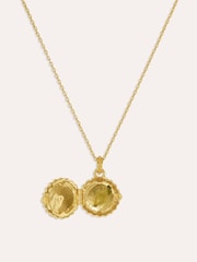 Collar con colgante de medallón Sunburst con rubí CZ de Ottoman Hands - Imagen 7 de 10