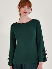Monsoon Bottle Green Bree Button Jacket - Image 1 of 4