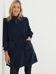 FatFace Blue Fran Cord Dress - Image 1 of 5