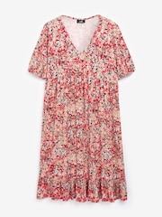 Wallis Red Red Floral Print Dress - Image 1 of 1