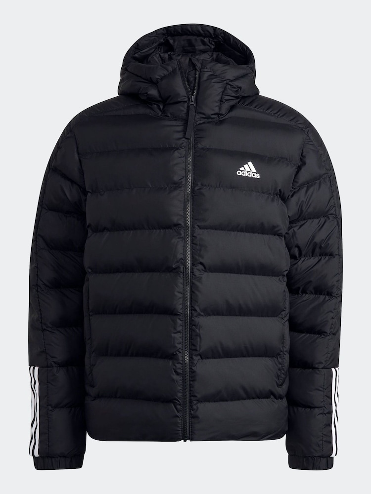 adidas Terrex Black Itavic 3-Stripes Midweight Hooded Jacket - Image 10 of 10