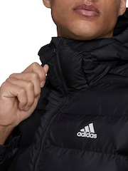 adidas Terrex Black Itavic 3-Stripes Midweight Hooded Jacket - Image 6 of 10