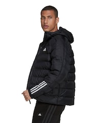 adidas Terrex Black Itavic 3-Stripes Midweight Hooded Jacket - Image 9 of 10