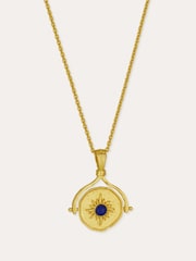 Colier cu pandantiv stea rotativ din lapis lazuli Ottoman Hands - Imaginea 1 din 5