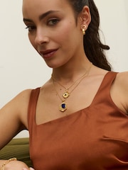 Colier cu pandantiv stea rotativ din lapis lazuli Ottoman Hands - Imaginea 4 din 5