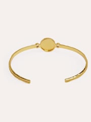 Ottoman Hands Gold Tone Guiding Star Cuff Bracelet - Image 7 of 9