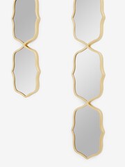 Set of 2 Gold Decorative Wall Mirrors - Image 5 of 6