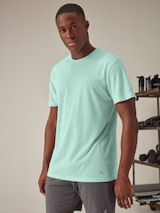 Aqua Short Sleeve Tee Active Mesh Training T-Shirt - Image 3 of 6