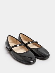 Yours Curve Black Extra Wide Fit Wide Fit Mary Jane Shoes - Image 3 of 5