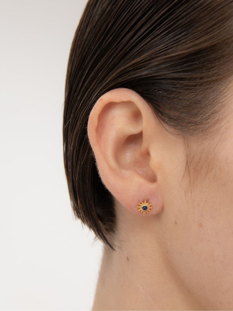 Ottoman Hands Lapis Star Stud Earrings - Bild 1 von 4 Ottoman Hands Lapis Star Stud Earrings - Bild 1 von 4