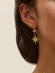 Ottoman Hands Lapis Star Stud Earrings - Bild 2 von 4