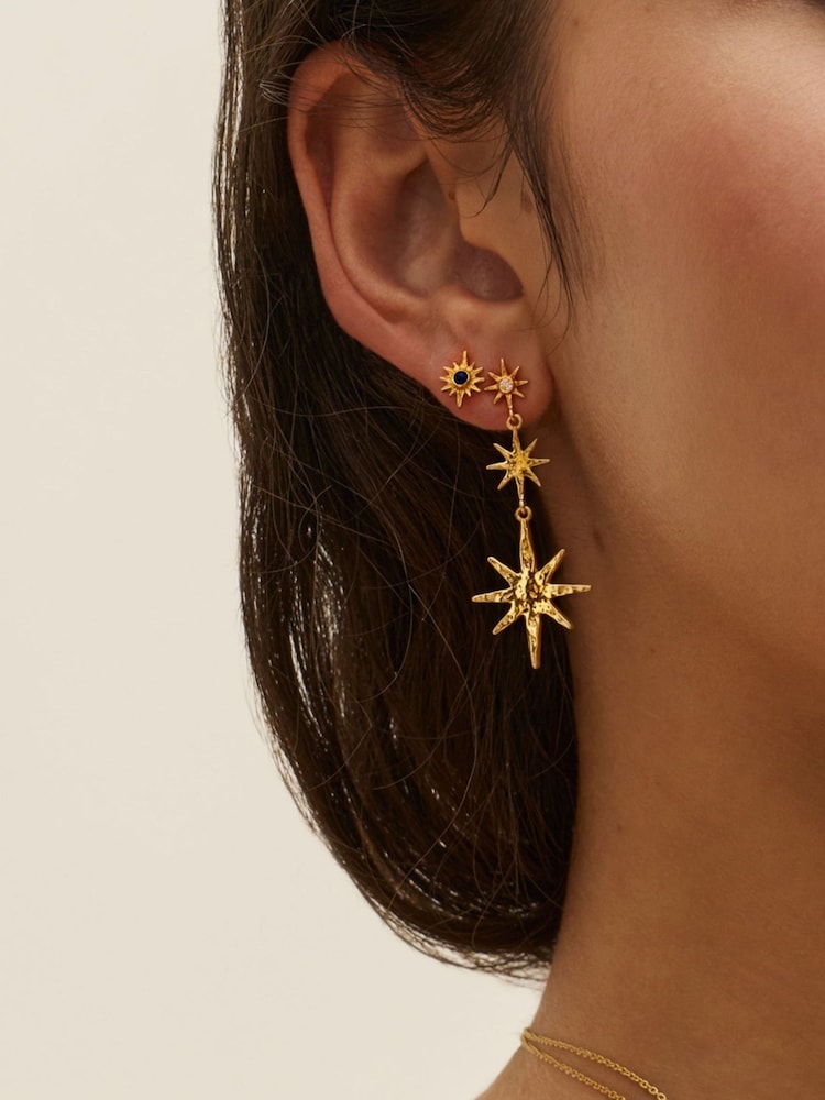 Ottoman Hands Lapis Star Stud Earrings - Bild 2 von 4 Ottoman Hands Lapis Star Stud Earrings - Bild 2 von 4