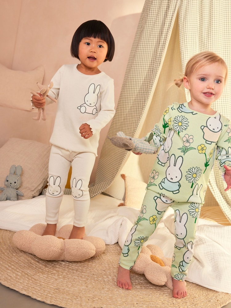 Green/Cream Miffy License Pyjamas 2 Pack (9mths-8yrs) - Image 2 of 11
