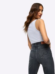 River Island Black High Rise Bum Sculpt Mom Jeans - Image 3 of 5