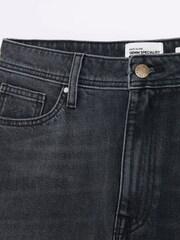 River Island Black High Rise Bum Sculpt Mom Jeans - Image 4 of 5