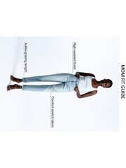 River Island Black High Rise Bum Sculpt Mom Jeans - Image 5 of 5