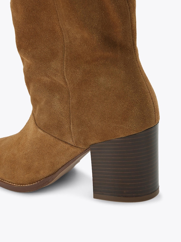 Carvela Tan Brown Reina Knee Boots - Image 5 of 5 Carvela Tan Brown Reina Knee Boots - Image 5 of 5