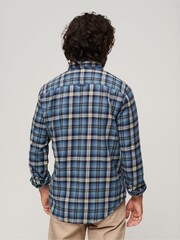 Superdry Blue Long Sleeve Cotton Lumberjack Shirt - Image 2 of 9