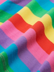 Pink Cotton Rich Rainbow Full Skirt Skater Dress - Image 4 of 4