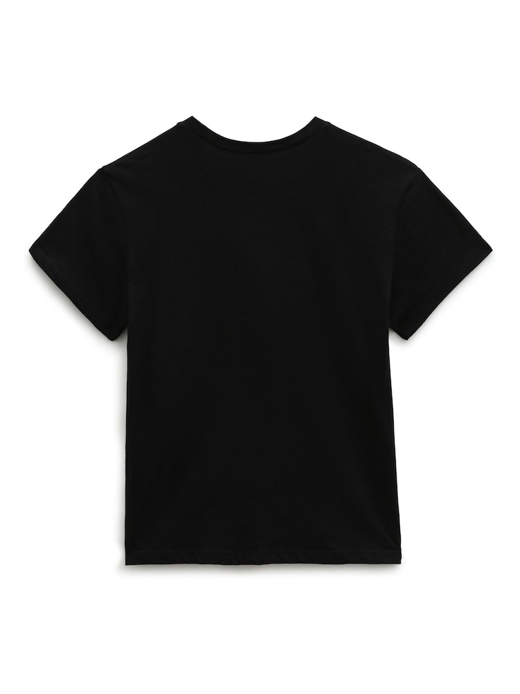 Vans Girls Black Logo T-Shirt - Image 5 of 5