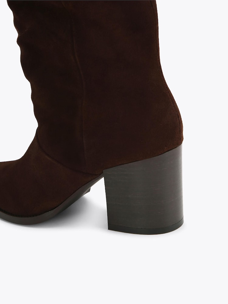 Carvela Brown Reina Knee Boots - Image 5 of 5 Carvela Brown Reina Knee Boots - Image 5 of 5