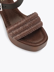Carvela Brown Sassari Block Sandals - Image 4 of 4