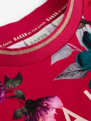 Baker by Ted Baker Floral Sweat 100% Cotton Dress - Image 10 of 10
