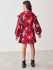 Baker by Ted Baker Floral Sweat 100% Cotton Dress - Image 4 of 10
