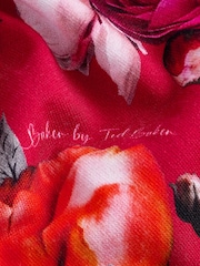 Baker by Ted Baker Floral Sweat 100% Cotton Dress - Image 7 of 10