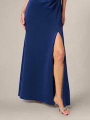 Adrianna Papell Schulterfreies Abendkleid aus Scuba - Bild 5 von 6