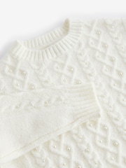 Baker by Ted Baker Frill Shoulder Diamante Knit Jumper - Image 8 of 8