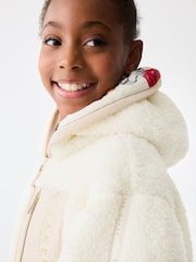 Baker by Ted Baker Zip Through Hooded Fleece Jacket - Image 3 of 9
